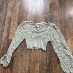Altar'd State Green Knit Sweater